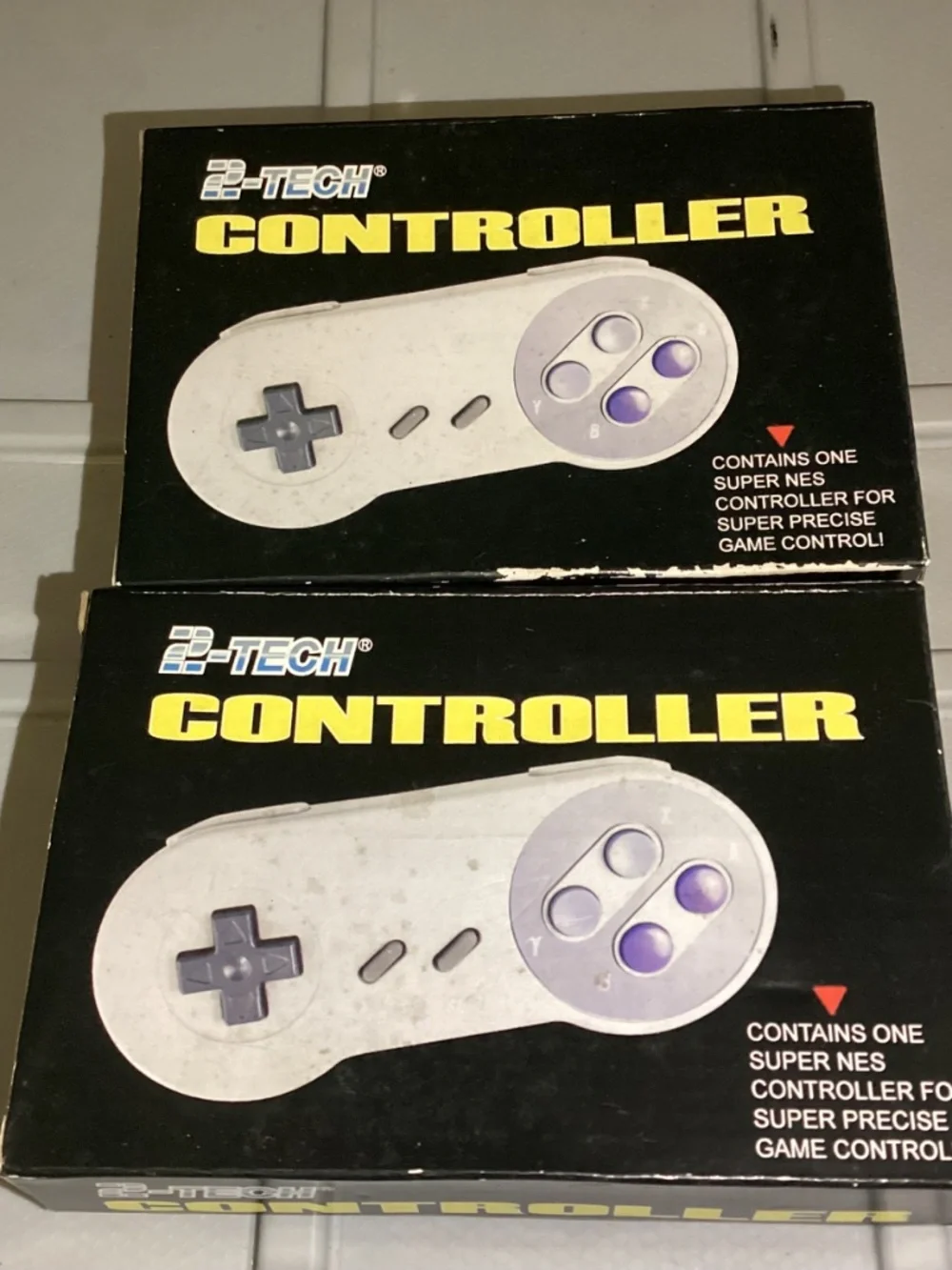 1 2-TECH SUPER NINTENDO SNES CONTROLLER IN BOX Never Used